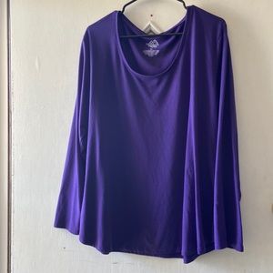 Long sleeve purple shirt